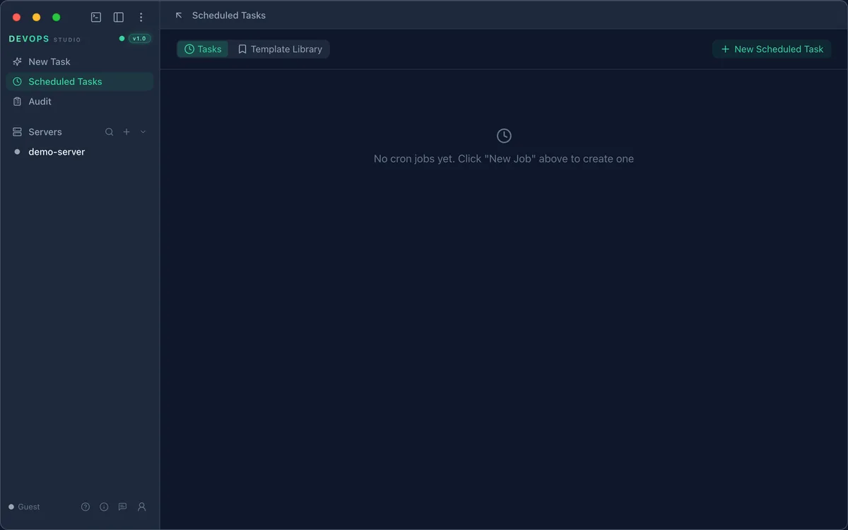 Scheduled Tasks with an empty task list