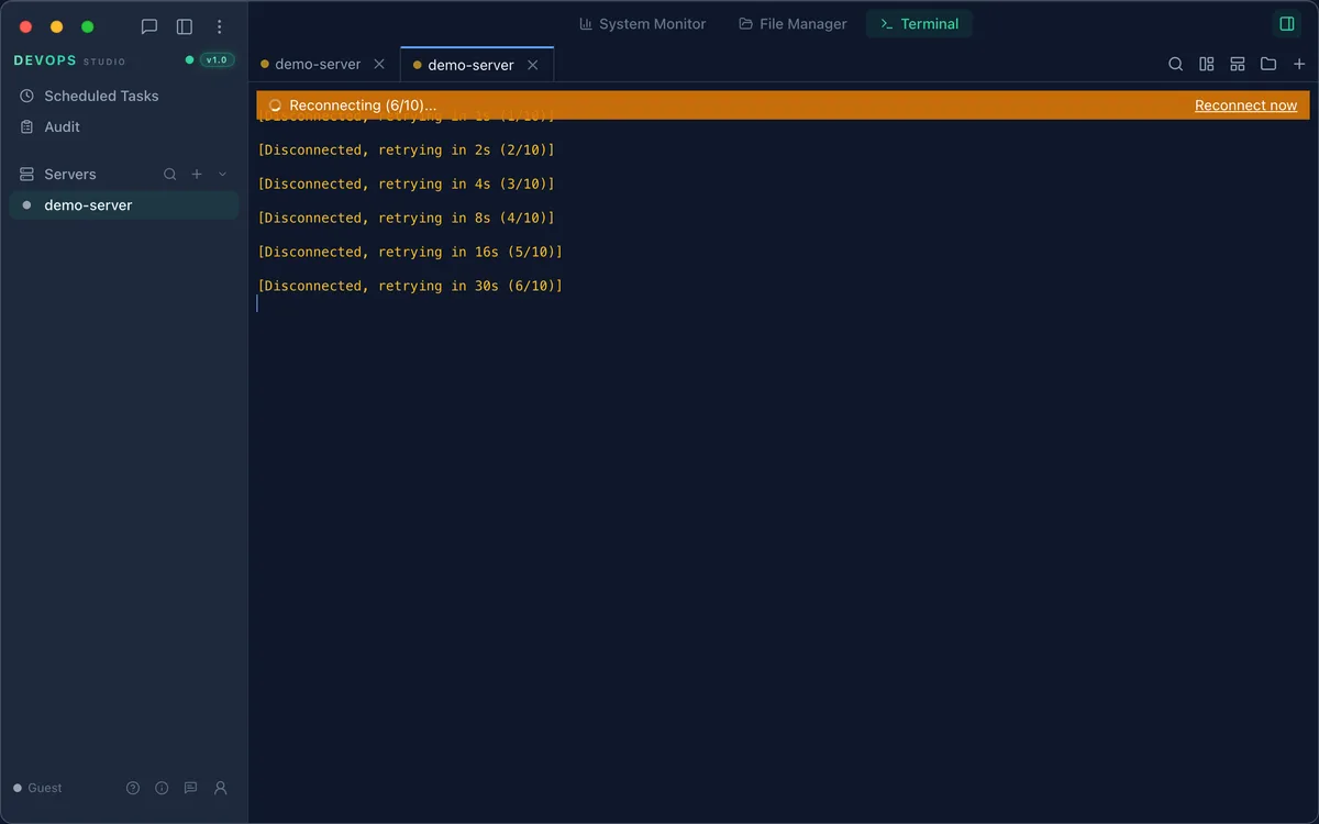 Terminal running df -h